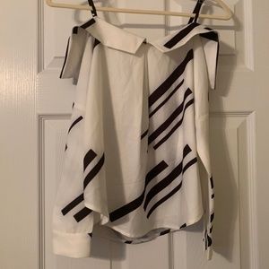 Off the shoulder long sleeve top